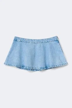 Denim mini skirt