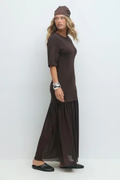 Drop hem dress