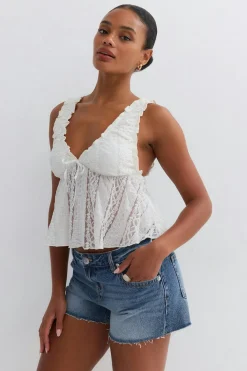 Drop loose denim shorts