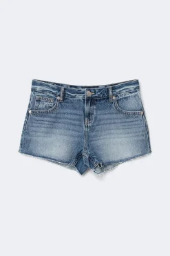 Drop loose denim shorts