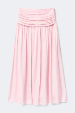 Dropped waist skirt