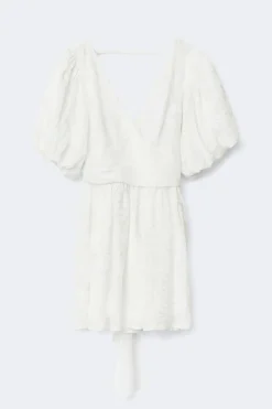 Embroidered mini dress