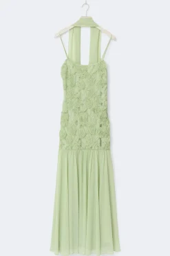 Embroidery maxi dress