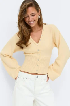Fitted waist knitted cardigan