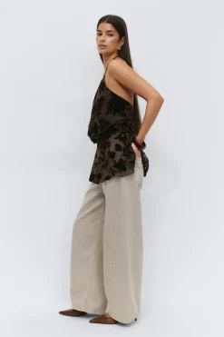 Floral halterneck top