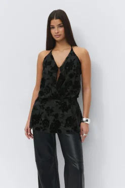 Floral halterneck top