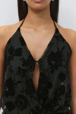 Floral halterneck top