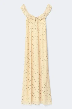 Frill maxi dress