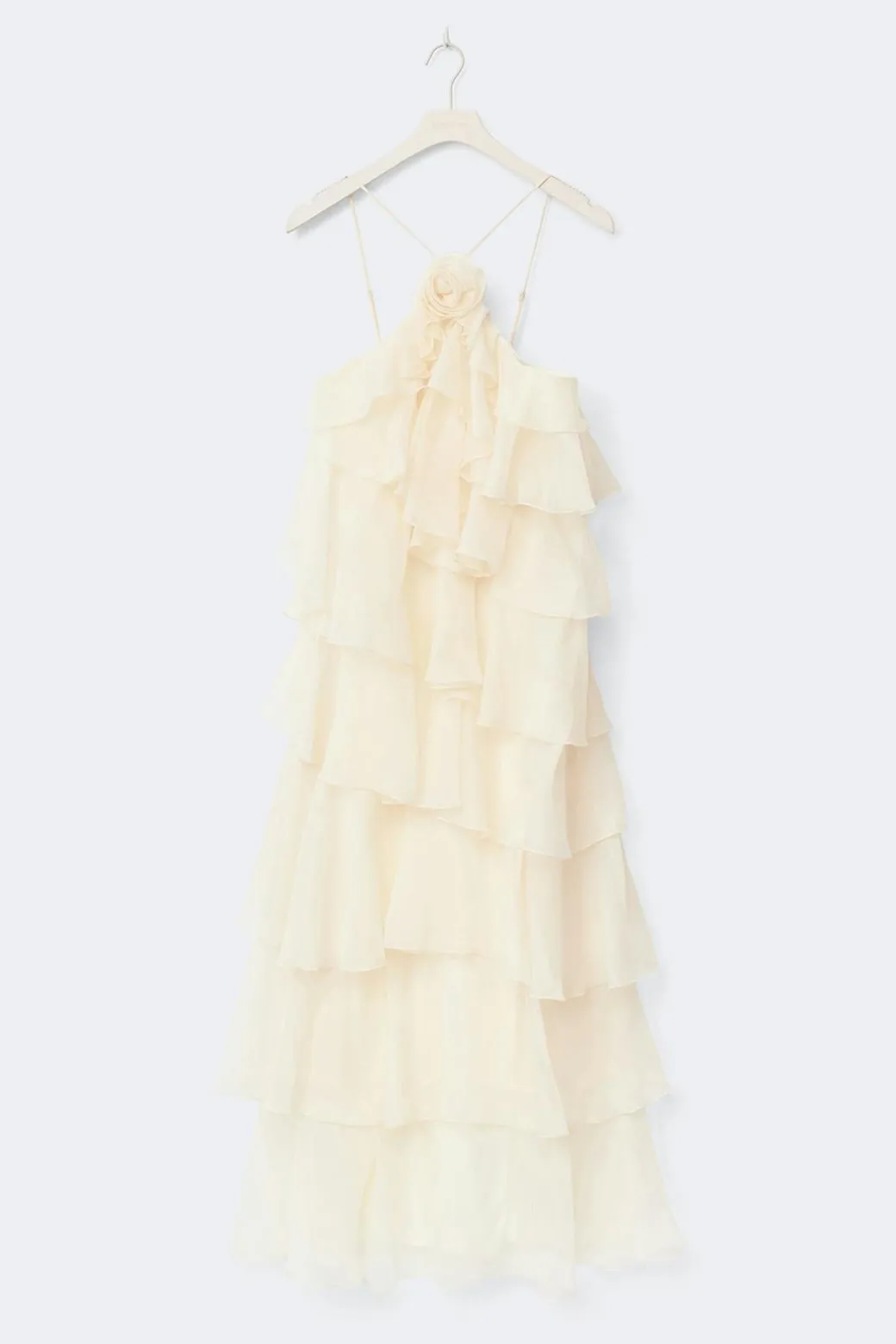 Frill maxi dress