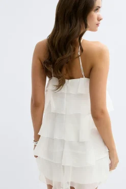 Frill mini dress