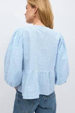 Gingham blouse