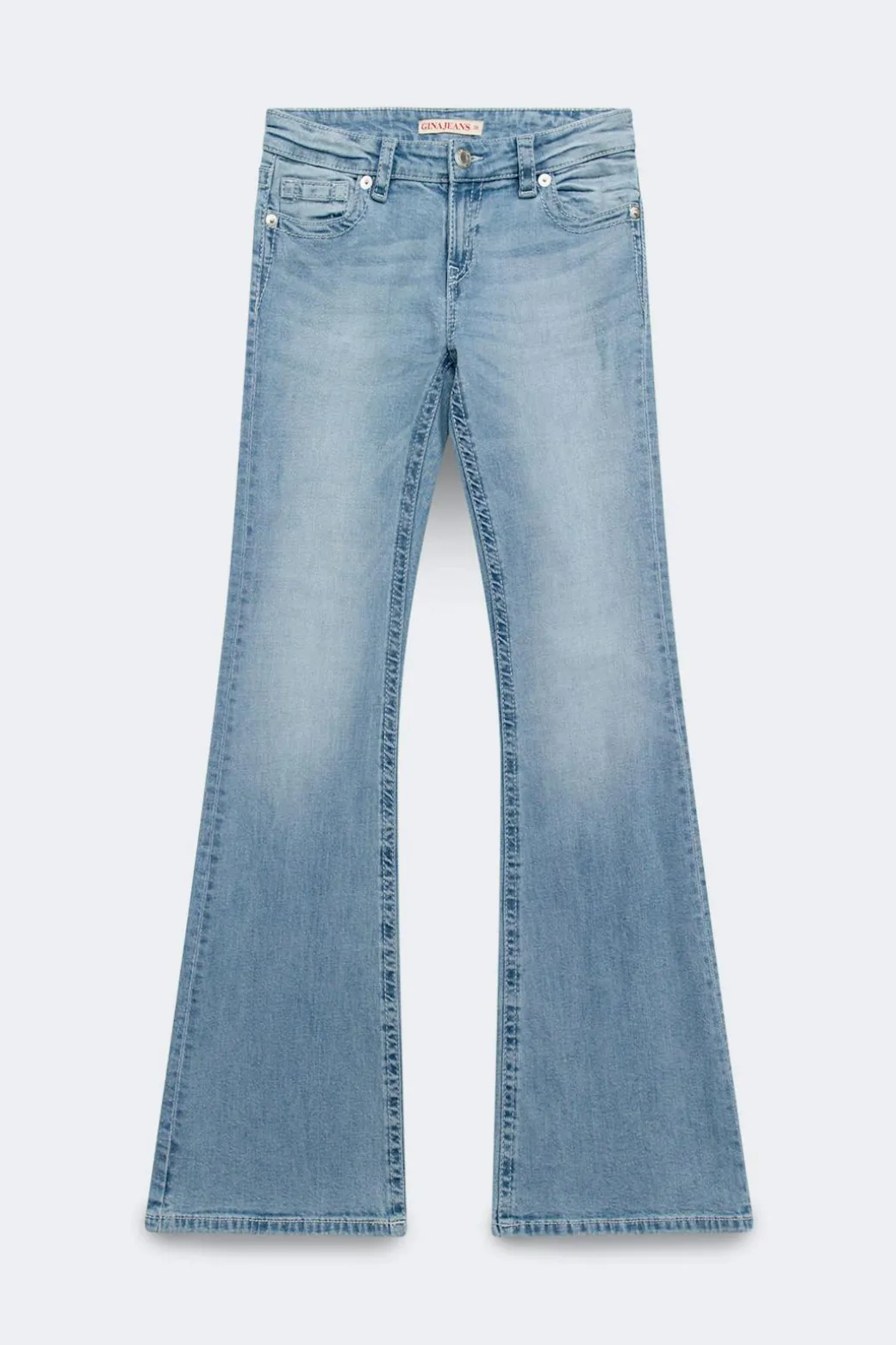 Glow rise flare jeans