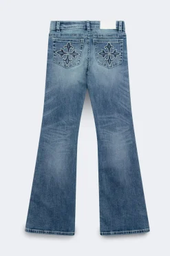 Glow rise flare petite jeans