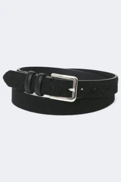 Hair-on hip belt