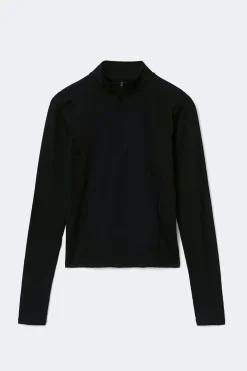 Half zip yoga top