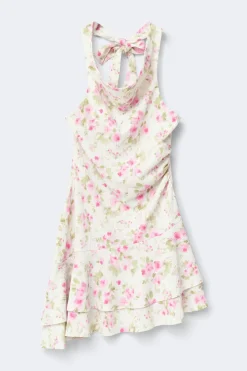 Halterneck mini dress
