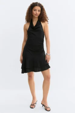 Halterneck mini dress