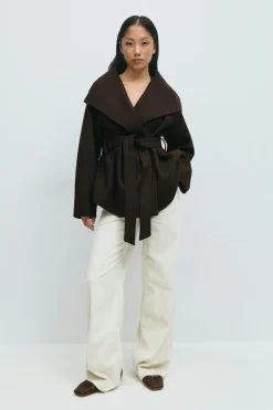 High neck short jacket