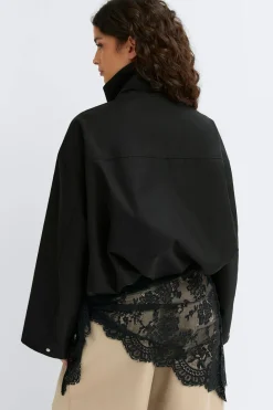 High neck short jacket