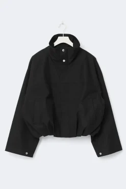 High neck short jacket