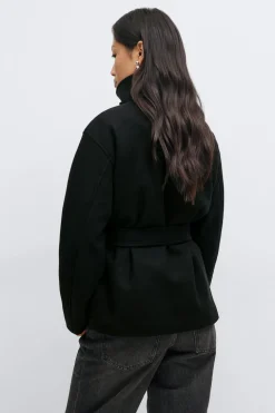 High neck short jacket