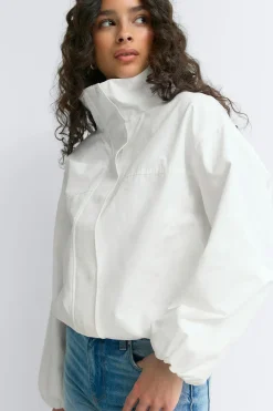High neck sporty jacket