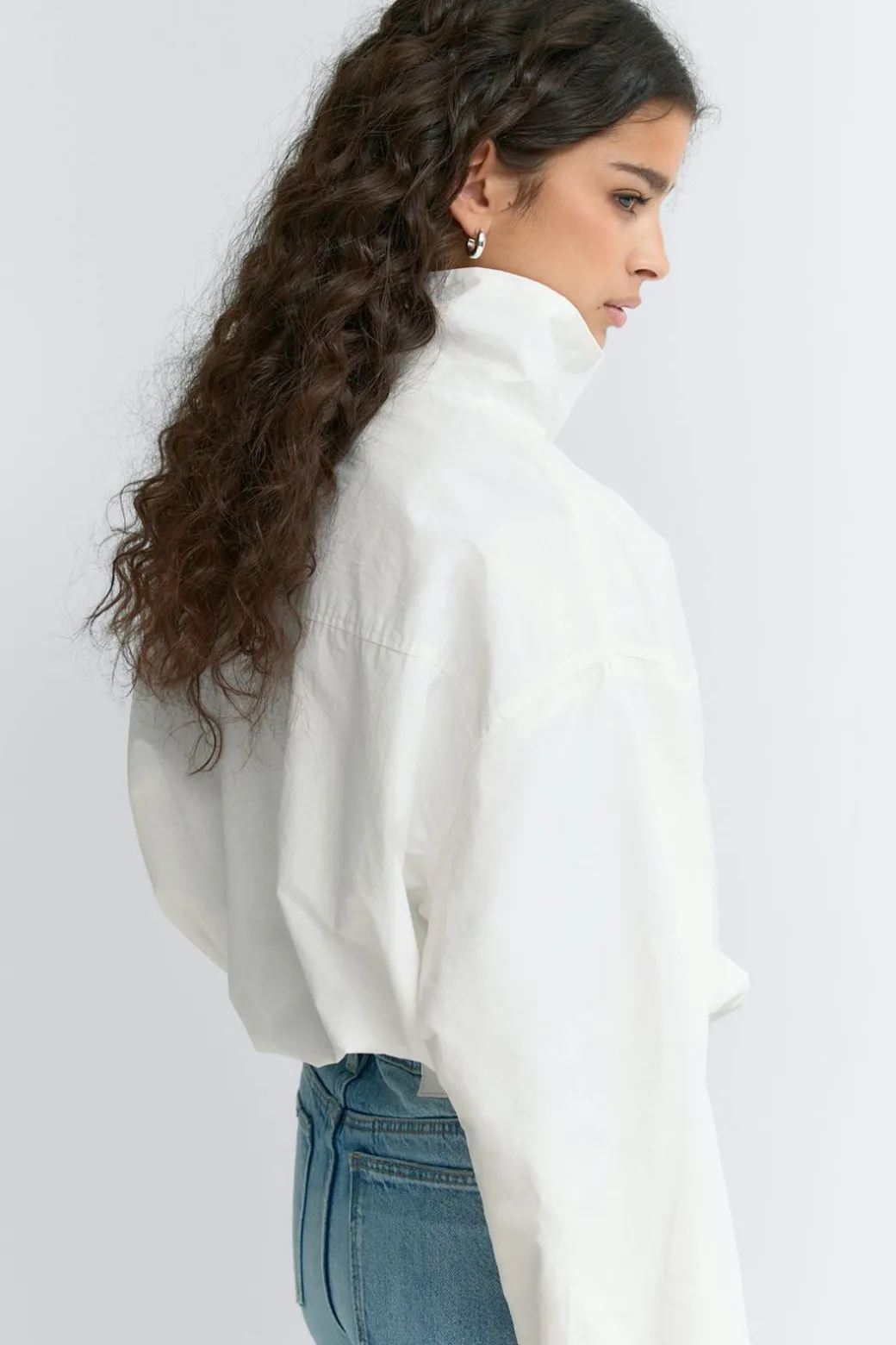 High neck sporty jacket