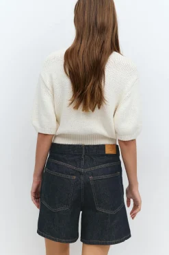 High waist denim shorts