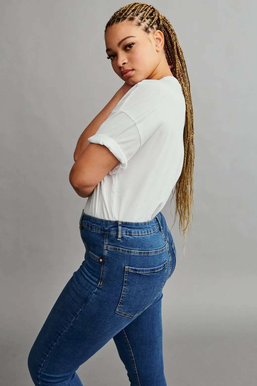 high waist jeans