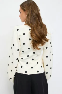 Jacquard knitted cardigan