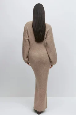 Knitted button down dress