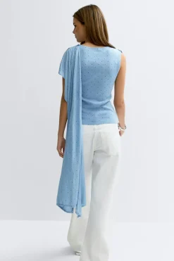 Knitted cape top