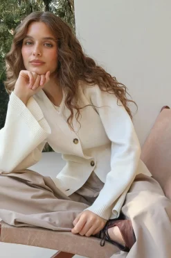 Knitted cotton cardigan