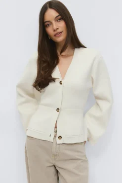 Knitted cotton cardigan