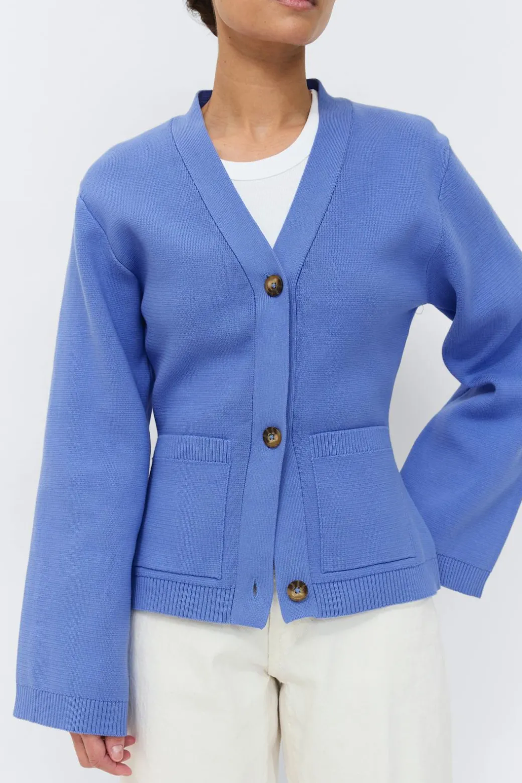 Knitted cotton cardigan