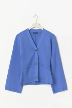 Knitted cotton cardigan