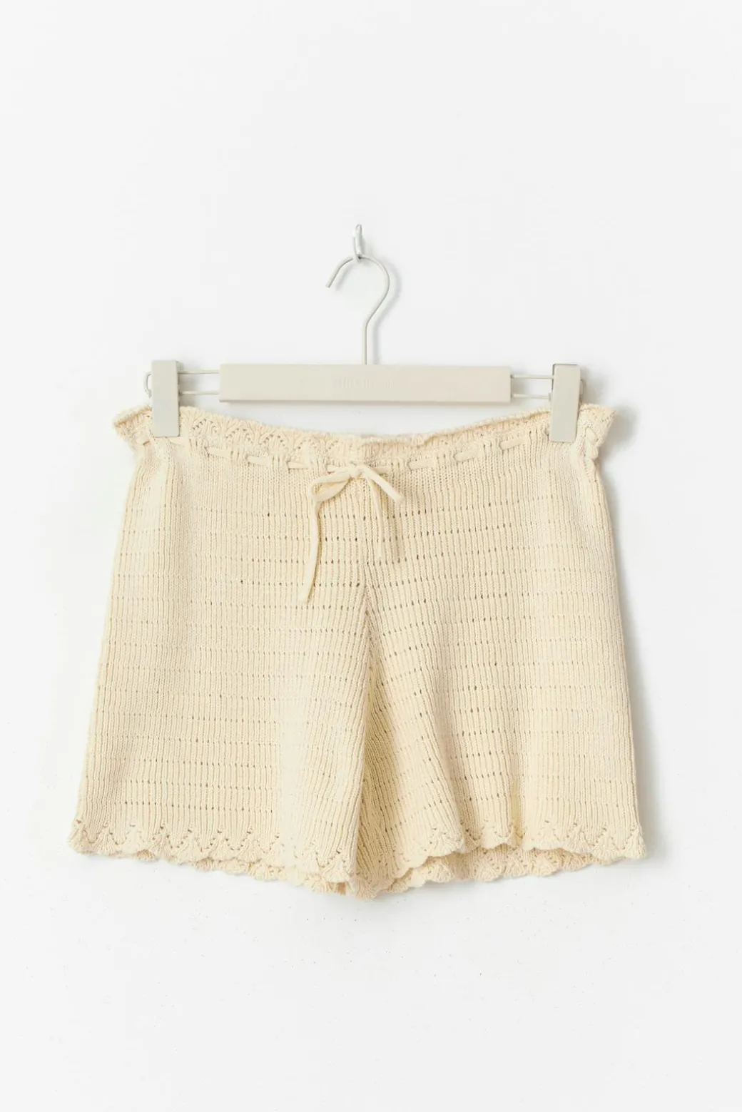 Knitted cotton shorts