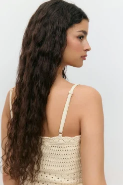 Knitted cotton singlet
