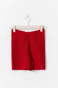 Knitted crochet shorts