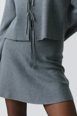 knitted jacquard skirt