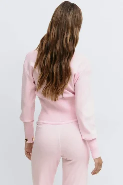 Knitted loungewear cardigan