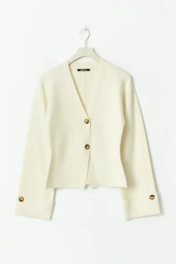 Knitted sculptured cardigan
