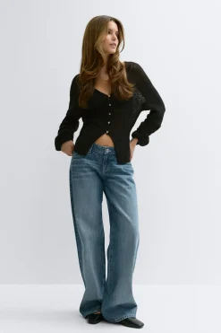 Knitted sheer cardigan