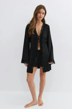 Lace loungewear robe
