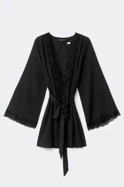 Lace loungewear robe