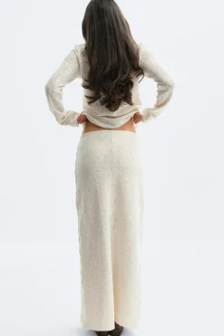 Lace maxi skirt