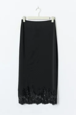 Lace midi skirt