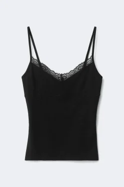 Lace strap singlet