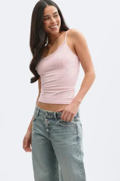Lace strap singlet