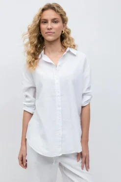 Linen blend shirt